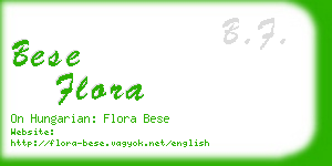 bese flora business card